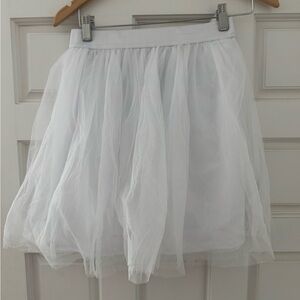 Spirit White Tulle Skater Skirt